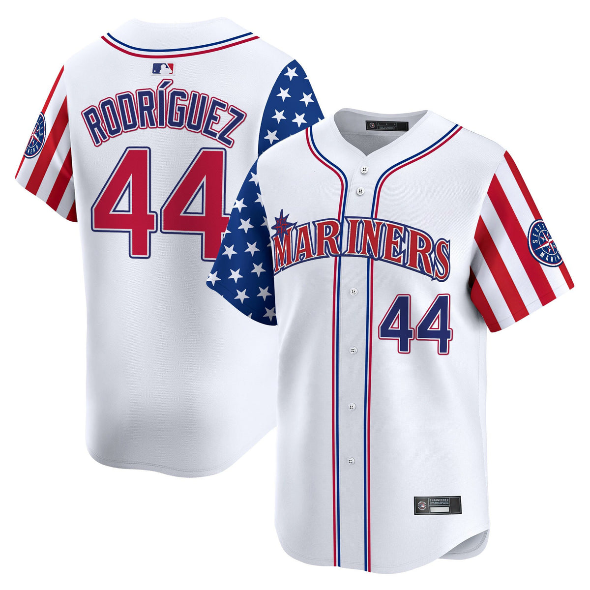 Men s Seattle Mariners 2025 Independence Day Vapor Premier Limited Jersey All Stitched