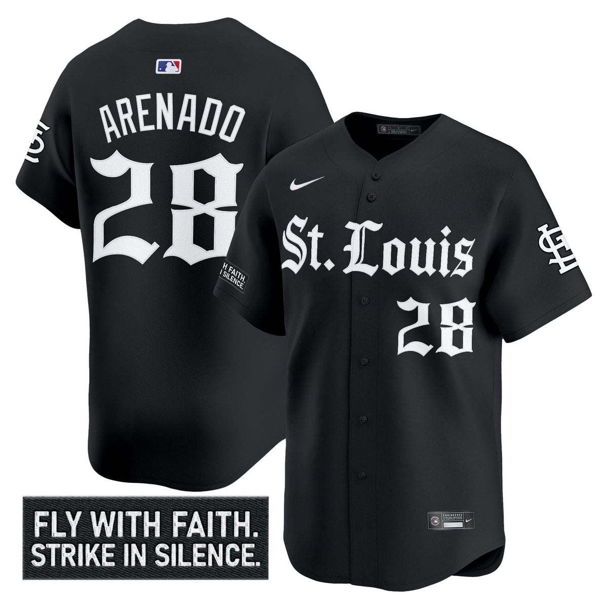 Men s St Louis Cardinals Gothic Legacy Edition Vapor Premier Limited Jersey All Stitched