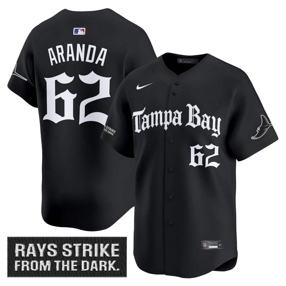 Men s Tampa Bay Rays Gothic Deepwater Edition Vapor Premier Limited Jersey All Stitched