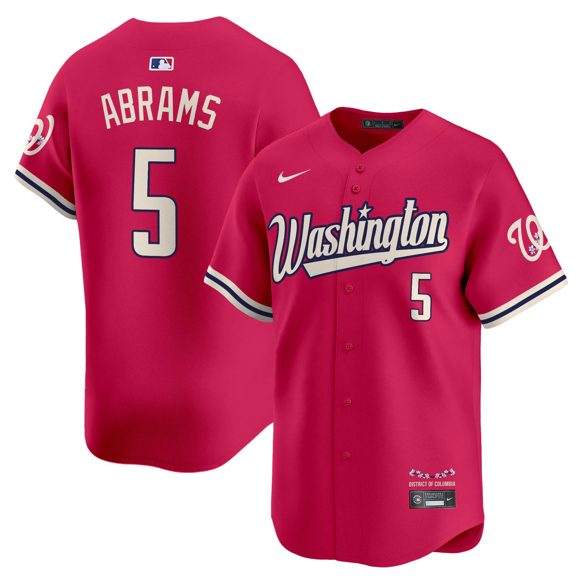 Men s Washington Nationals Cherry Blossom Style Vapor Limited Jersey All Stitched