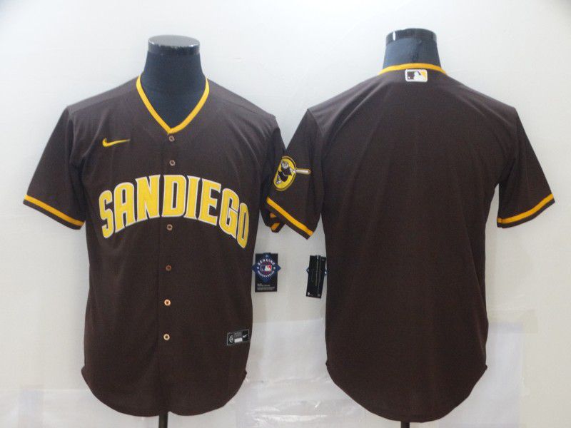 Men San Diego Padres Blank Brown Game Nike Mlb Jerseys