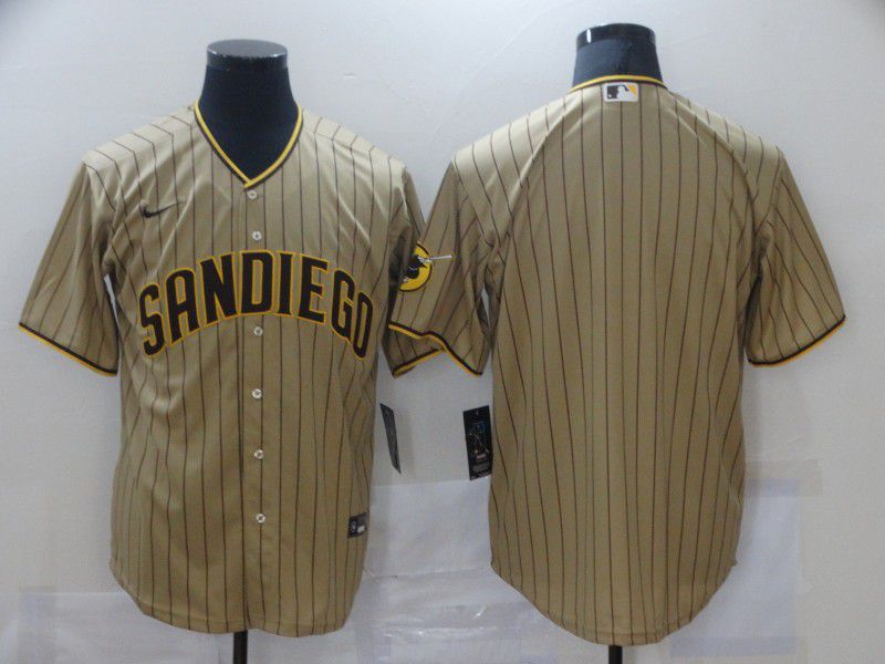 Men San Diego Padres Blank Brown Stripe Game Nike Mlb Jerseys