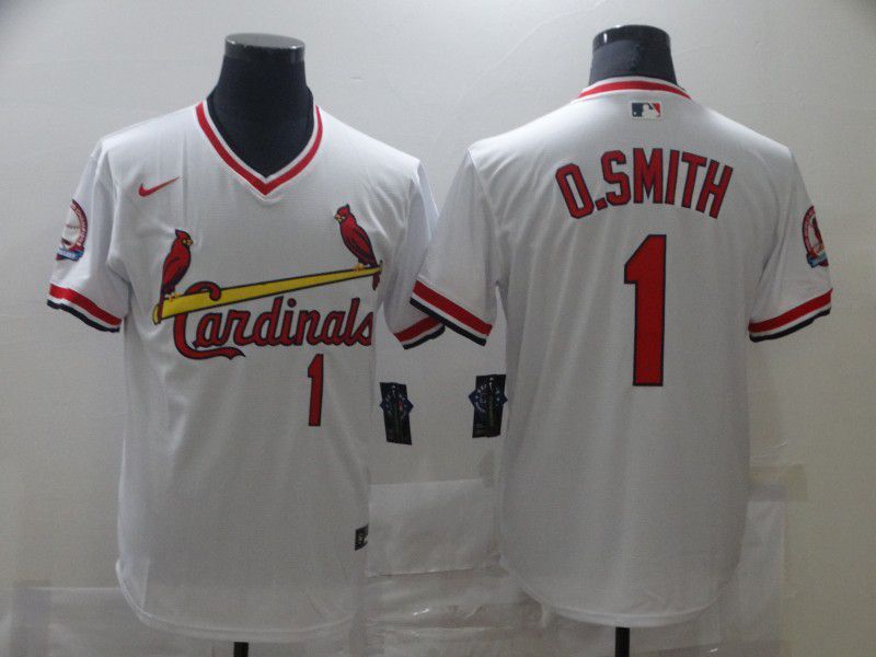 Men Stlouis Cardinals 1 Osmith White Game 2021 Nike Mlb Jersey