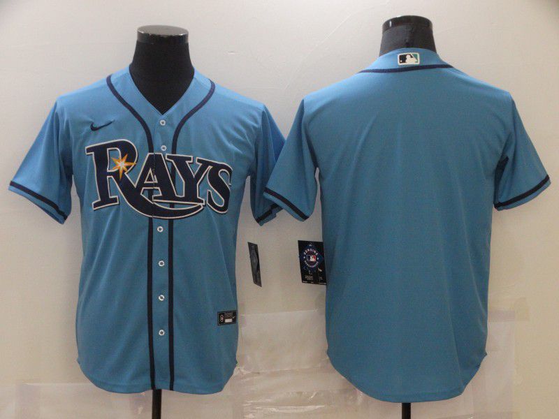 Men Tampa Bay Rays Blank Light Blue Game 2021 Nike Mlb Jersey