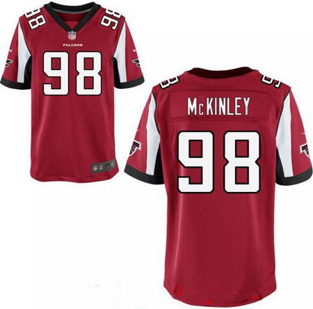Mens 2017 Nfl Draft Atlanta Falcons 98 Takkarist Mckinley Red Team Color Stitched Nfl Nike Elite Jersey