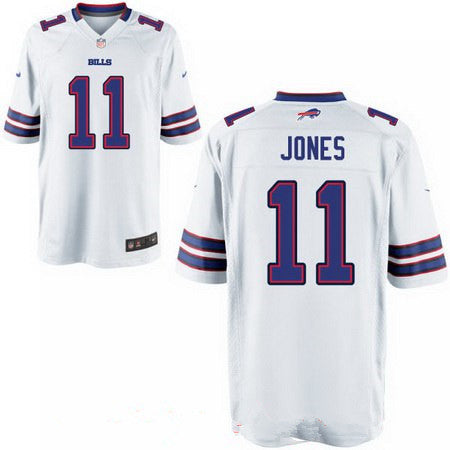 Mens 2017 Nfl Draft Buffalo Bills 11 Zay Jones White Road Stitched Nfl Nike Elite Jersey