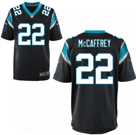 Mens 2017 Nfl Draft Carolina Panthers 22 Christian Mccaffrey Black Team Color Stitched Nfl Nike Elite Jersey