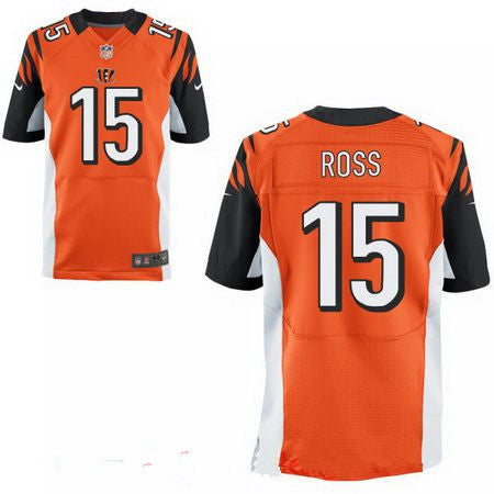 Mens 2017 Nfl Draft Cincinnati Bengals 15 John Ross Orange Team Color Stitched Nfl Nike Elite Jersey
