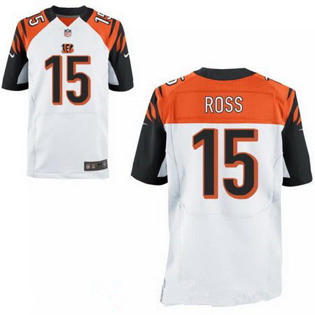Mens 2017 Nfl Draft Cincinnati Bengals 15 John Ross White Road Stitched Nfl Nike Elite Jersey