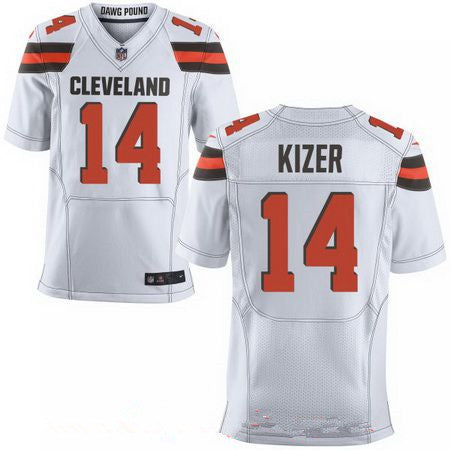 Mens 2017 Nfl Draft Cleveland Browns 14 Deshone Kizer White Road Stitched Nfl Nike Elite Jersey