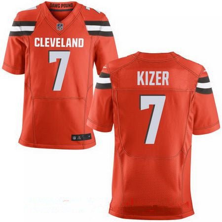 Mens 2017 Nfl Draft Cleveland Browns 7 Deshone Kizer Orange Alternate Stitched Nfl Nike Elite Jersey