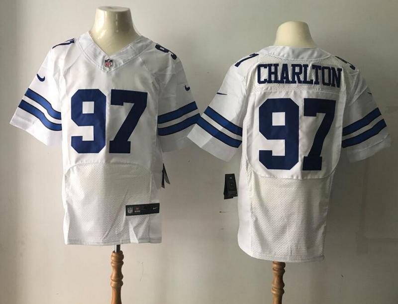 Mens 2017 Nfl Draft Dallas Cowboys 97 Taco Charlton White Road Stitched Nfl Nike Elite Jersey