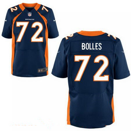 Mens 2017 Nfl Draft Denver Broncos 72 Garett Bolles Navy Blue Alternate Stitched Nfl Nike Elite Jersey