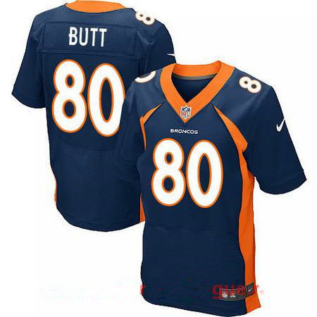 Mens 2017 Nfl Draft Denver Broncos 80 Jake Butt Navy Blue Alternate Stitched Nfl Nike Elite Jersey