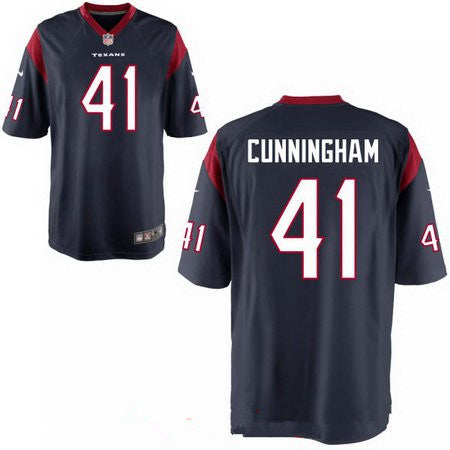 Mens 2017 Nfl Draft Houston Texans 41 Zach Cunningham Navy Blue Alternate Stitched Nfl Nike Elite Jersey