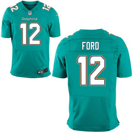 Mens 2017 Nfl Draft Miami Dolphins 12 Isaiah Ford Green Team Color Stitched Nfl Nike Elite Jersey
