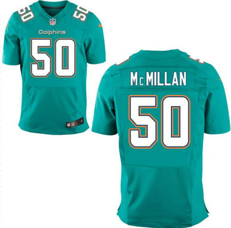 Mens 2017 Nfl Draft Miami Dolphins 50 Raekwon Mcmillan Green Team Color Stitched Nfl Nike Elite Jersey