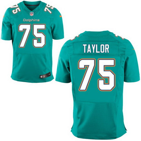 Mens 2017 Nfl Draft Miami Dolphins 75 Vincent Taylor Green Team Color Stitched Nfl Nike Elite Jersey