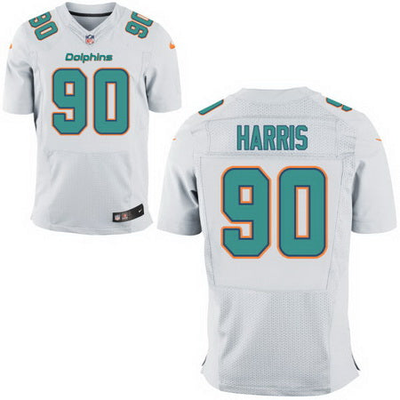 Mens 2017 Nfl Draft Miami Dolphins 90 Charles Harris White Road Stitched Nfl Nike Elite Jersey