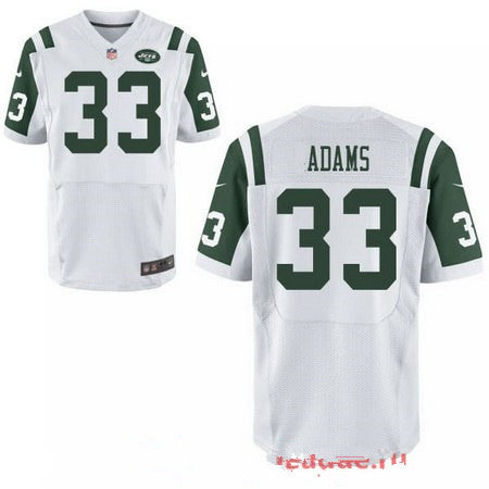 Mens 2017 Nfl Draft New York Jets 33 Jamal Adams White Road Stitched Nfl Nike Elite Jersey