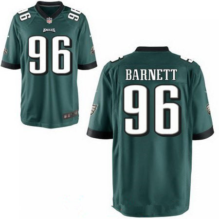 Mens 2017 Nfl Draft Philadelphia Eagles 96 Derek Barnett Midnight Green Team Color Stitched Nfl Nike Elite Jersey