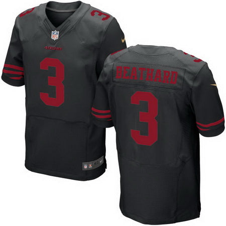 Mens 2017 Nfl Draft San Francisco 49ers 3 C J Beathard Black Alternate Stitched Nfl Nike Elite Jersey