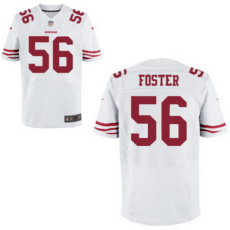 Mens 2017 Nfl Draft San Francisco 49ers 56 Reuben Foster White Road Stitched Nfl Nike Elite Jersey
