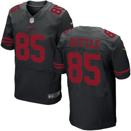 Mens 2017 Nfl Draft San Francisco 49ers 85 George Kittle Black Alternate Stitched Nfl Nike Elite Jersey