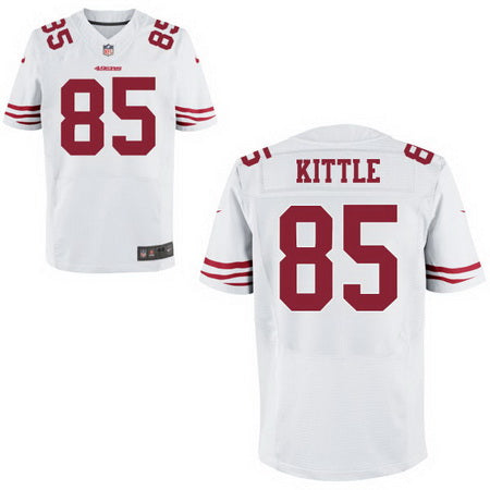 Mens 2017 Nfl Draft San Francisco 49ers 85 George Kittle White Road Stitched Nfl Nike Elite Jersey