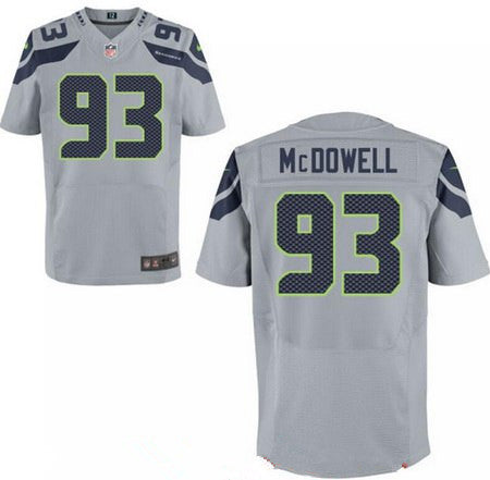 Mens 2017 Nfl Draft Seattle Seahawks 93 Malik Mcdowell Gray Alternate Stitched Nfl Nike Elite Jersey
