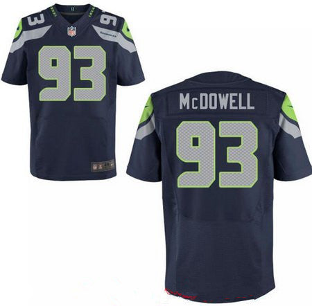Mens 2017 Nfl Draft Seattle Seahawks 93 Malik Mcdowell Navy Blue Team Color Stitched Nfl Nike Elite Jersey