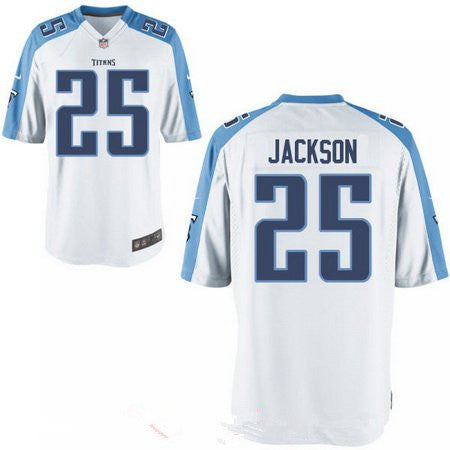 Mens 2017 Nfl Draft Tennessee Titans 25 Adoree Jackson White Road Stitched Nfl Nike Elite Jersey