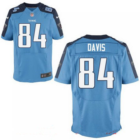Mens 2017 Nfl Draft Tennessee Titans 84 Corey Davis Light Blue Team Color Stitched Nfl Nike Elite Jersey