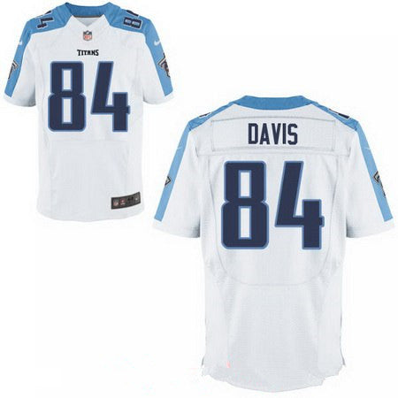 Mens 2017 Nfl Draft Tennessee Titans 84 Corey Davis White Road Stitched Nfl Nike Elite Jersey