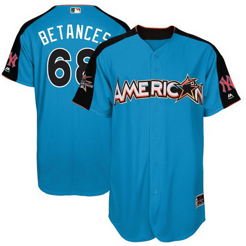 Mens American League New York Yankees 68 Dellin Betances Majestic Blue 2017 Mlb All star Game Home Run Derby Player Jersey
