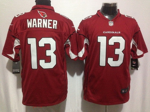 Mens Arizona Cardinals 13 Jaron Brown Red Team Color Stitched Nfl Nike Game Jersey