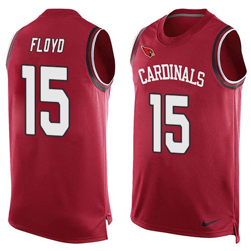 Mens Arizona Cardinals 15 Michael Floyd Red Hot Pressing Player Name Number Nike Nfl Tank Top Jersey