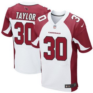 Mens Arizona Cardinals 30 Stepfan Taylor White Road Nfl Nike Elite Jersey
