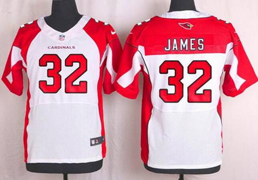 Mens Arizona Cardinals 32 Edgerrin James White Retired Player Nfl Nike Elite Jersey