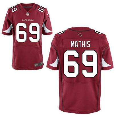 Mens Arizona Cardinals 69 Evan Mathis Red Team Color Nfl Nike Elite Jersey