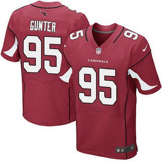 Mens Arizona Cardinals 95 Rodney Gunter Red Team Color Nfl Nike Elite Jersey