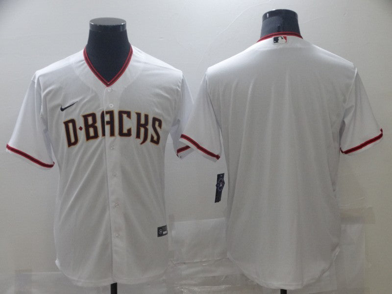 Mens Arizona Diamondback Blank White Stitched Mlb Cool Base Nike Jersey