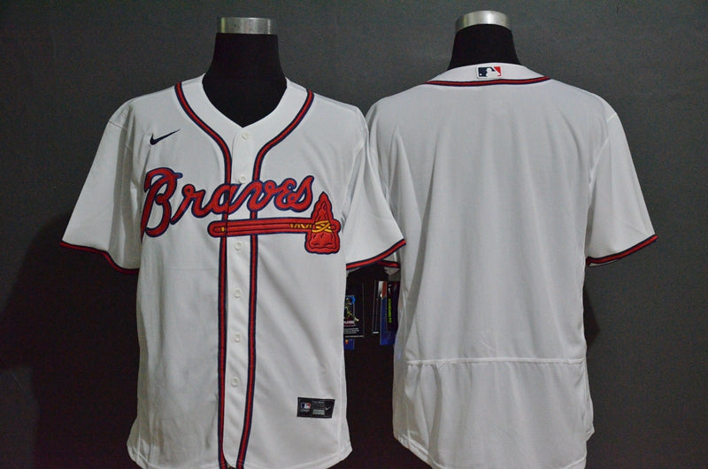 Mens Atlanta Braves Blank White Stitched Mlb Flex Base Nike Jersey