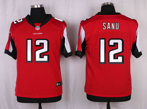 Mens Atlanta Falcons 12 Mohamed Sanu Red Team Color Nfl Nike Elite Jersey