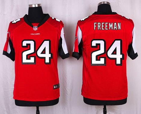 Mens Atlanta Falcons 24 Devonta Freeman Red Team Color Nfl Nike Elite Jersey