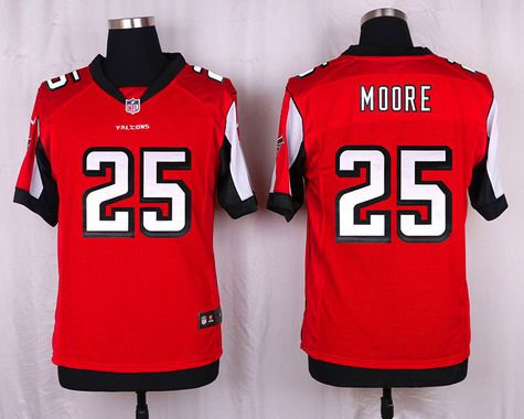 Mens Atlanta Falcons 25 William Moore Red Team Color Nfl Nike Elite Jersey