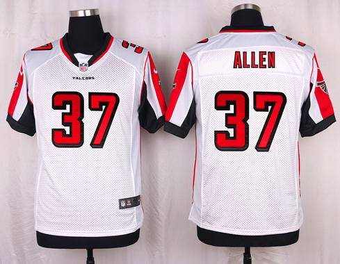 Mens Atlanta Falcons 37 Ricardo Allen White Road Nfl Nike Elite Jersey