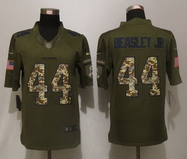 Mens Atlanta Falcons 44 Vic Beasley Jr Green Salute To Service 2015 Nfl Nike Limited Jersey