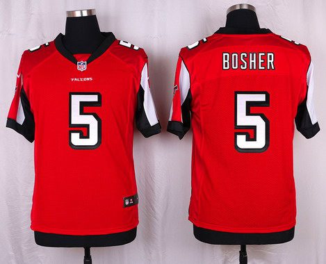 Mens Atlanta Falcons 5 Matt Bosher Red Team Color Nfl Nike Elite Jersey