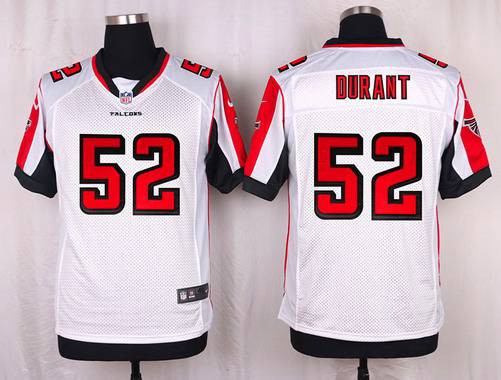Mens Atlanta Falcons 52 Justin Durant White Road Nfl Nike Elite Jersey